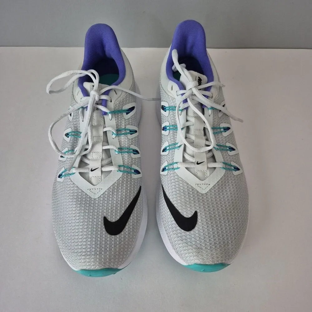 Nike Quest Hyper Jade White Black Swoosh Running Tennis Shoes Womens 8.5